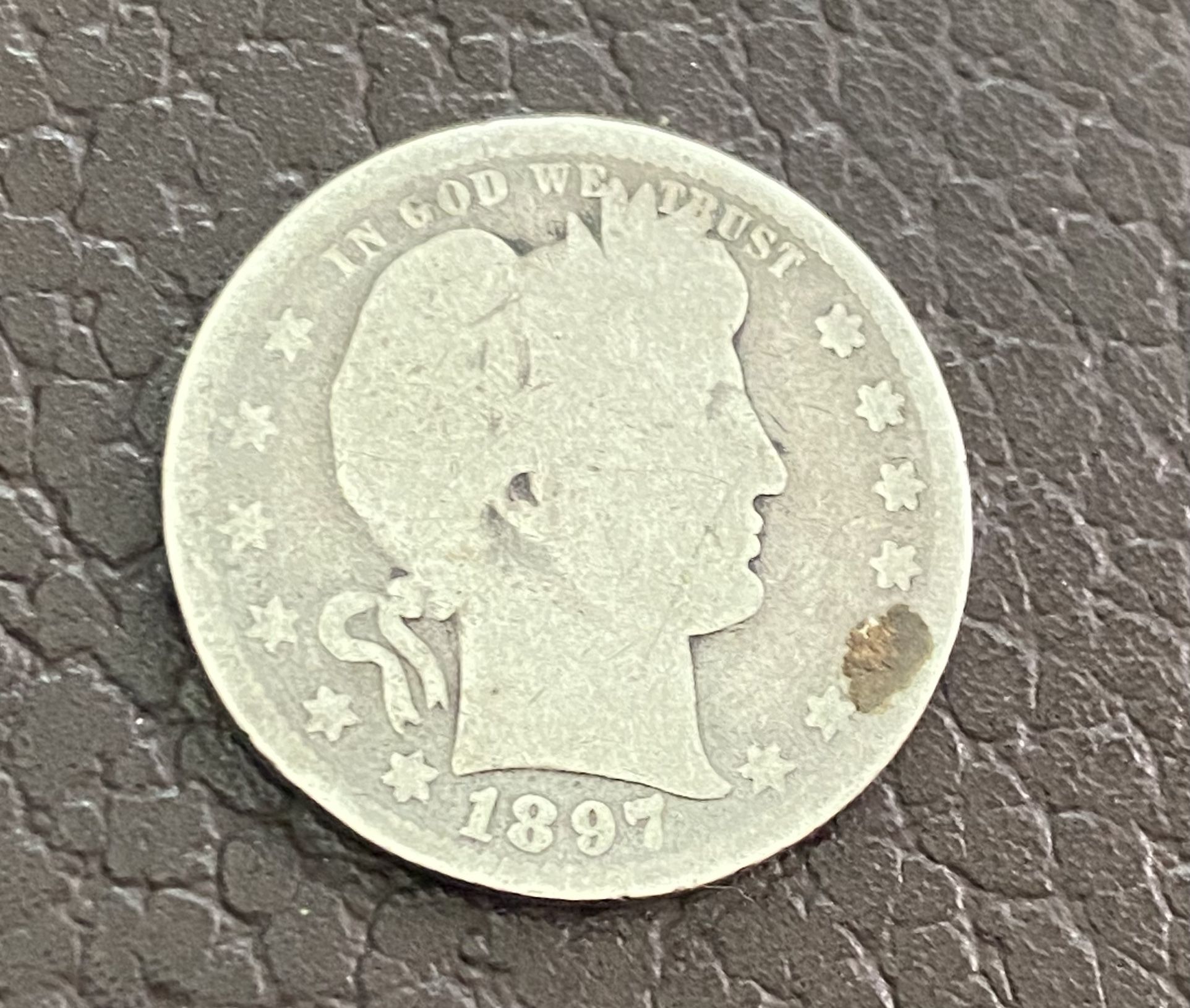 25 cents 1897 Antique Collectible Coin 