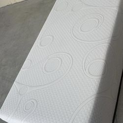 White Memory Foam Twin Size Mattress Only