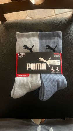 Puma Crew Socks Size 8-12