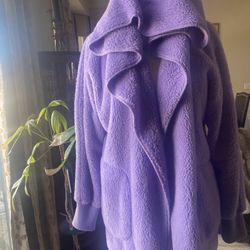 Fuzzy Fleece Lavender Cozy Jacket