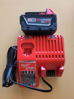 Milwaukee 18v 5.0ah Battery And Charger $80 firm