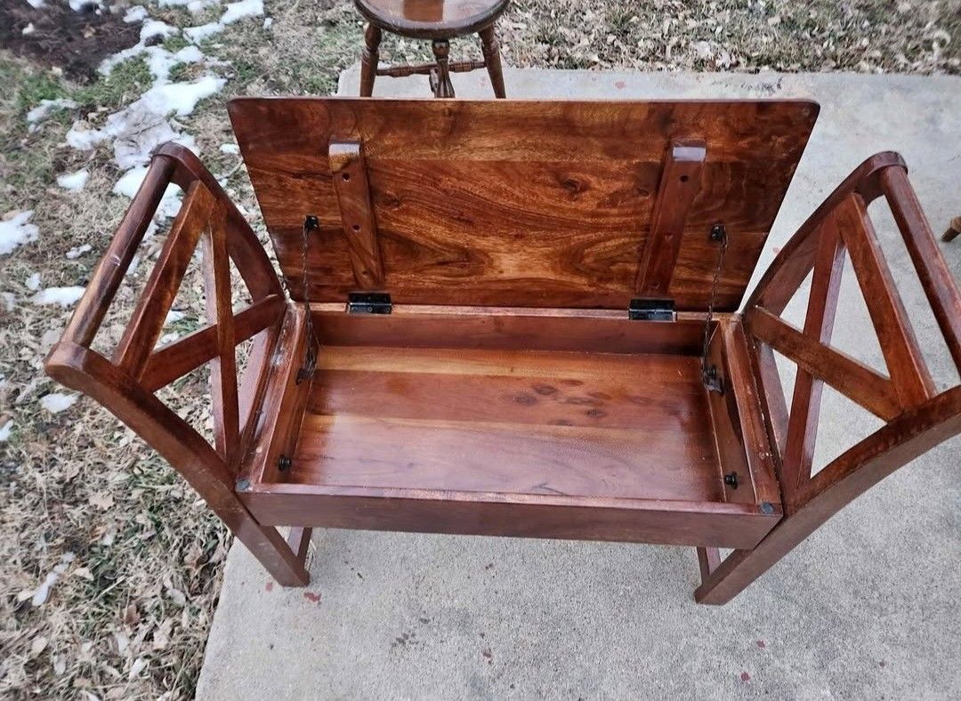 Antique Piano Bench