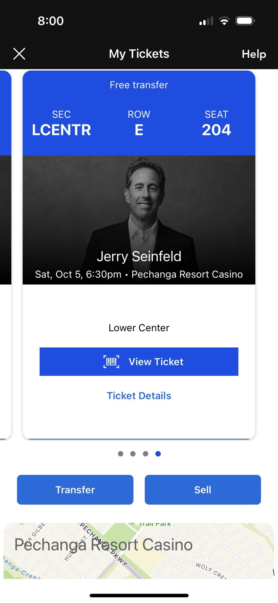 Jerry Seinfeld At Pechanga - Lower center - This Saturday!