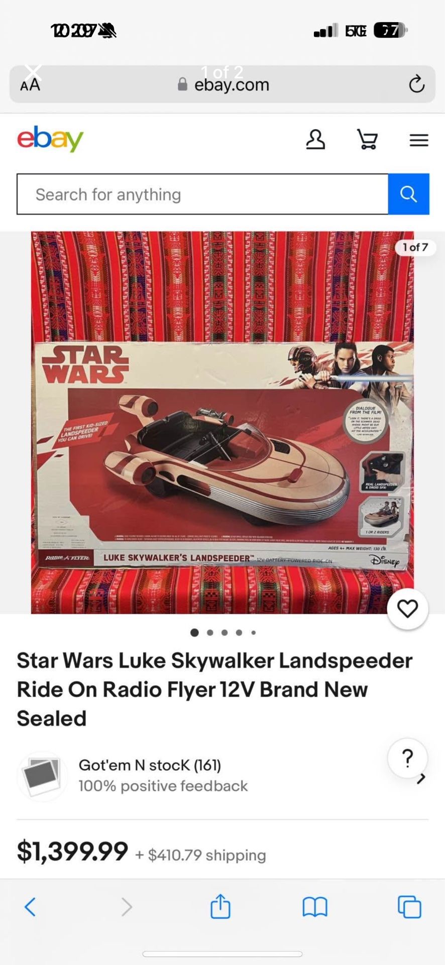 Brand New Star Wars Ride On