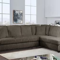 Sectional Sofa and Pillows 