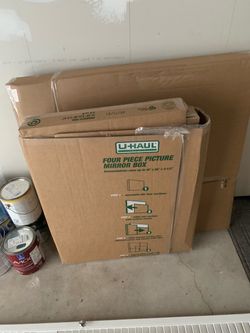 U-Haul Four Piece Picture Mirror Box