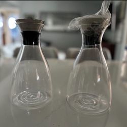 2 Beautiful Water or Beverage Carafes  New 