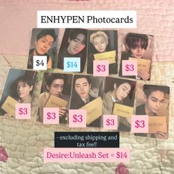 Enhypen Photocards 