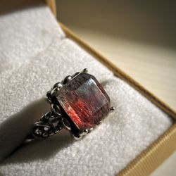 Black & Red Super Seven Ring