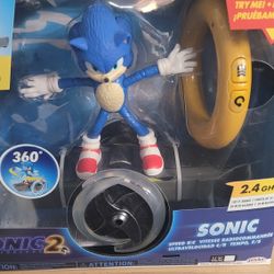 Sonic the Hedgehog Sonic 2 Movie - Sonic Speed RC Vehicle, Blue/ Grey