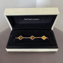 Van Cleef & Arpels Alhambra 5 Motifs “Tiger Eye” Bracelet