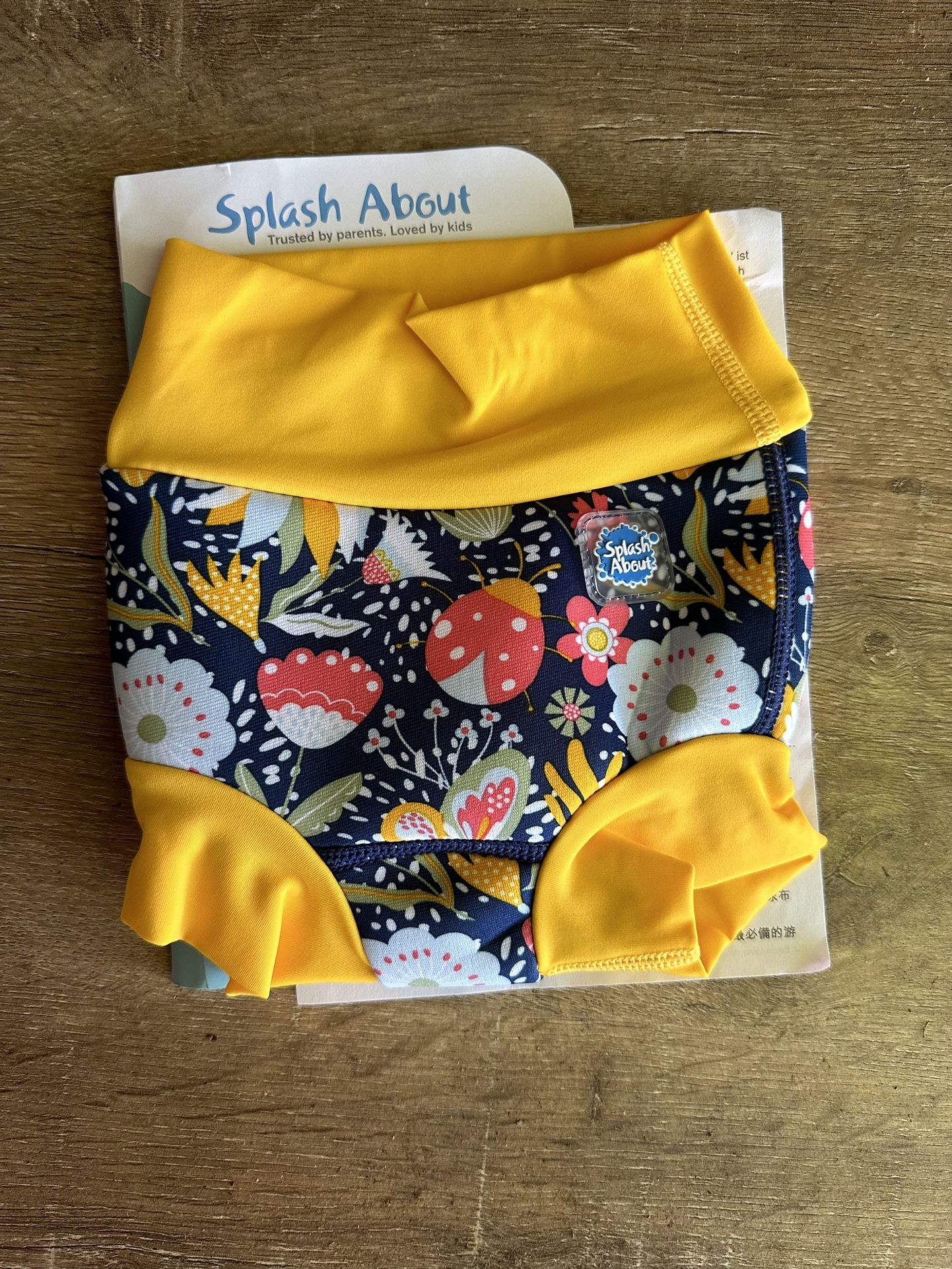 Splash About Baby Happy Nappy Duo Swim, Garden Delight, 0-3 Months - New