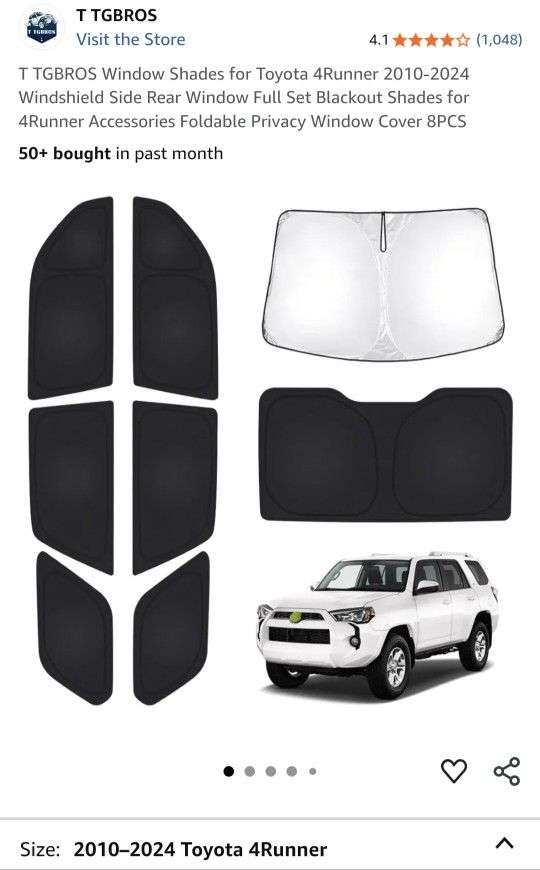 Window Shades for Toyota 4Runner 2010-2024