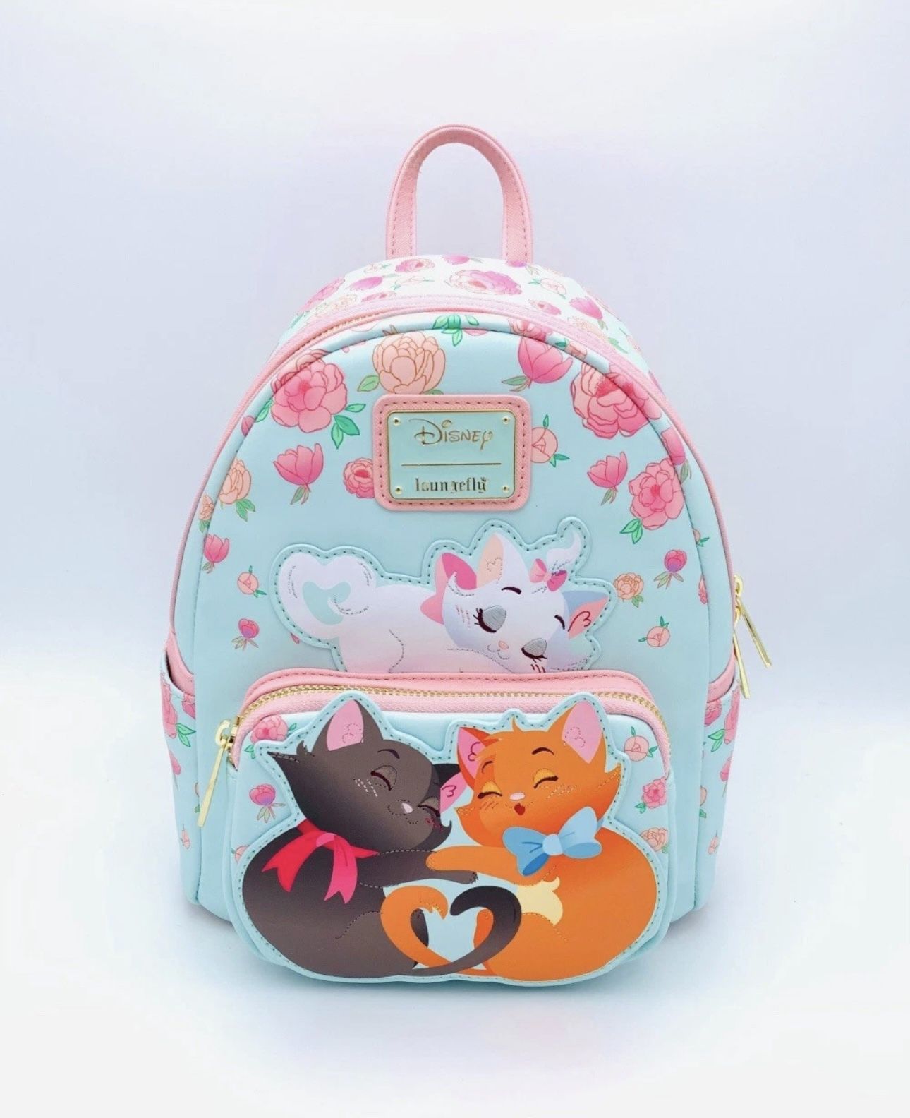 DISNEY LOUNGEFLY BACKPACK ARISTOCATS CURL - MARIE - BERLIOZ - TOULOUSE