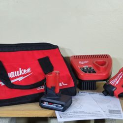 *NEW* M12 Fuel Compact Impact Wrench + M12 XC 5.0 Battery + M12 Charger + M12 Fuel Tool Bag
