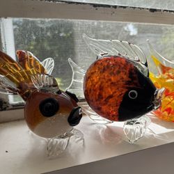 Murano Fish Decor Set