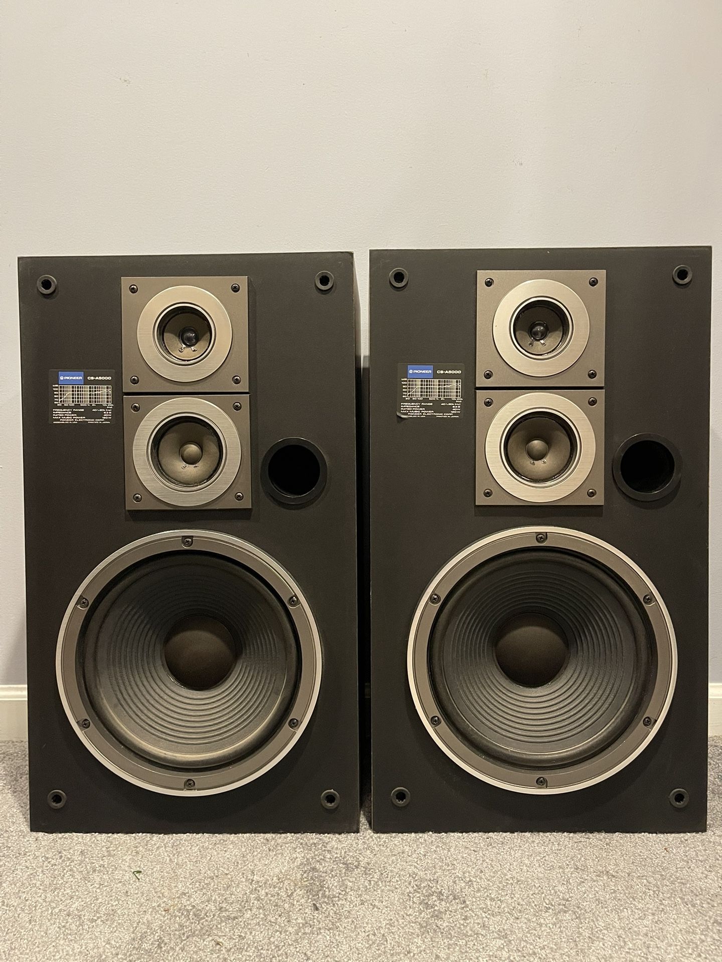 Pair Of Vintage PIONEER Speakers 