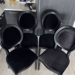 4 Chairs Velvet - West Elm