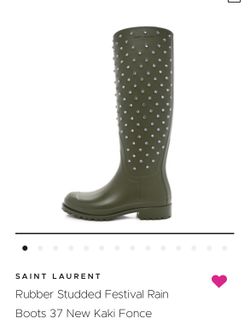 YSL Studded Rain Boots