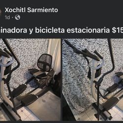 Bicicleta Y Caminadora Estacionaria