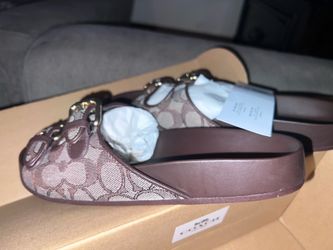 COACH two band buckle sandal