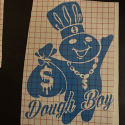 Window Decal Sticker Dough Boy 