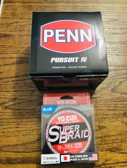 Penn Pursuit IV Spinning Fishing Reel PURIV3000 NIB NEW IN BOX With Yozuri Braid