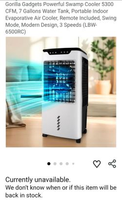 LBW-6500RC portable evaporative air cooler,