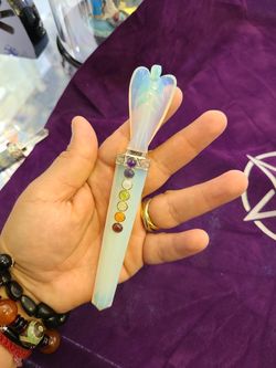 Opal wand,for cleaning and healing.