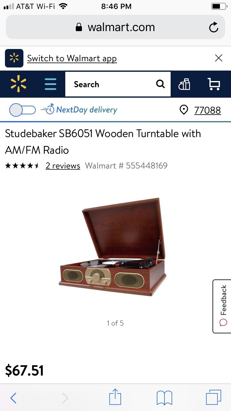 Studebaker turntable / record player