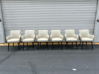 Leather dining chairs set of 6