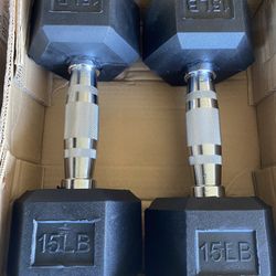 Dumbbells 15 lbs Pair 