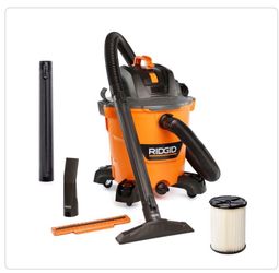 RIDGID 12 Gal. 5.0 Peak HP NXT Shop Vacuum Wet Dry Vac with General Debris Filter, Locking Hose and Attachments HD1200