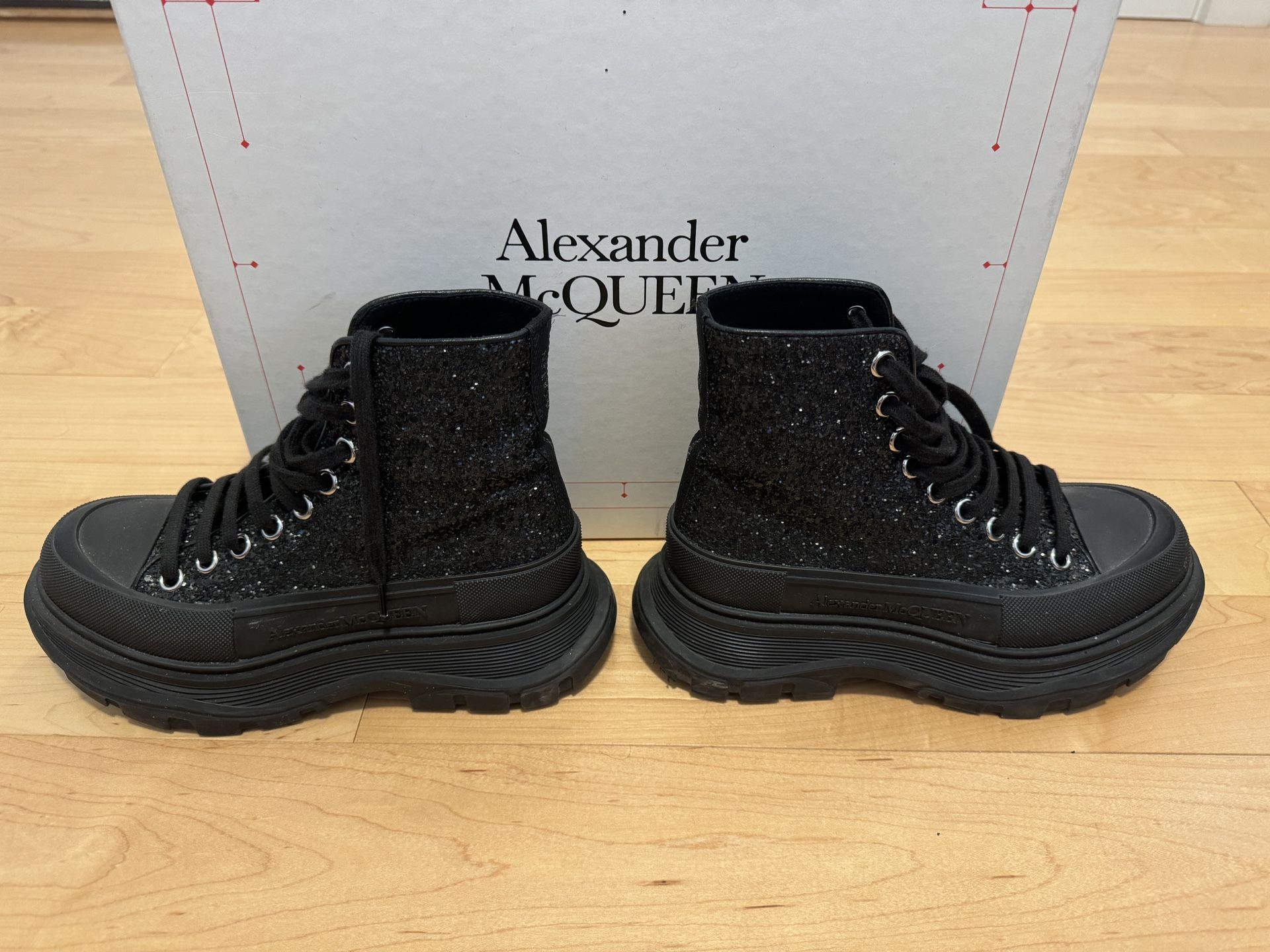 Alexander McQueen Tread Slick Boots Womens 37.5