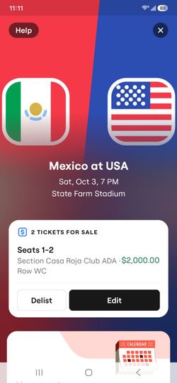 V.I.P Tickets Mexico Vs USA Soccer Game 🇲🇽 vs 🇺🇸