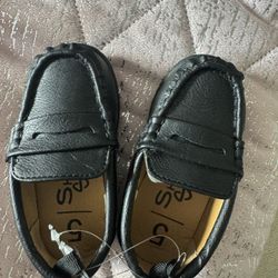 Black Toddler Loafer Dress Shoe Size 5