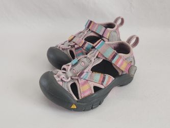 Toddler Keen Sz 9 Pink Multi Color Closed Toe Sandals