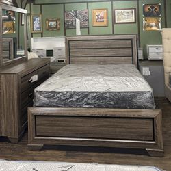 Rustic Queen 4 - Pcs Bedroom Set For Sale - COD