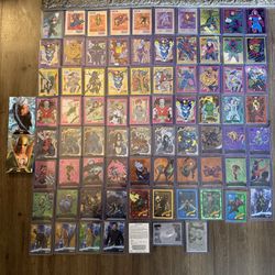 79 Card Mixed Marvel Lot All Numbered 