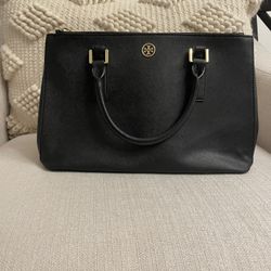 Black Tory Burch Cross Body Bag Purse 