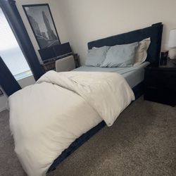 Queen Bed frame Blue Wayfair (Bed frame Only) 