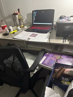 Office desk and chair