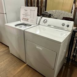 Whirlpool Refrigerator, Washer, and Dryer Set