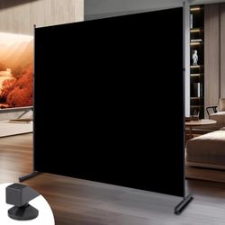 Room Divider 6FT Single Panel Privacy Screen, 71'' Wide Fabric Indoor