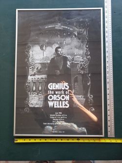 Orson Welles LACMA Art Poster Framed Vintage 80s Movies Film