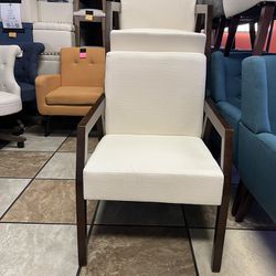 ON SALE $65 Each Chair, Modern Century Chair,Wooden Armchair,Tufted Accent Chair, Fabric Chairs for Living Room, Reading Chair, Upholstered Elegant Be
