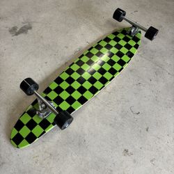 Rekon 40 Inch Checker Kicktail Longboard Cruiser