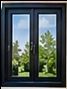 Black Double Casement Window and exterior doors