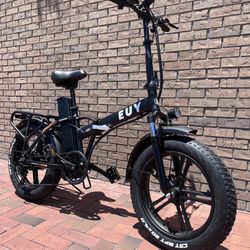 ✅BRAND NEW - 1000 Watt Folding Electric Bike Lightweight 20x3.0 Fat Tire, 20ah, 32mph, 50-80 Mile Range, Heavy Duty Rear Rack