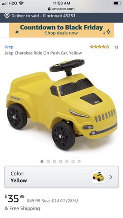 Babies ride on and push car